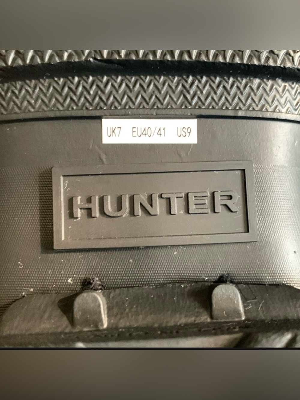 Hunter Original Slingback Clogs Matte Black Waterproof Garden Shoes Size 9 - Picture 5 of 5